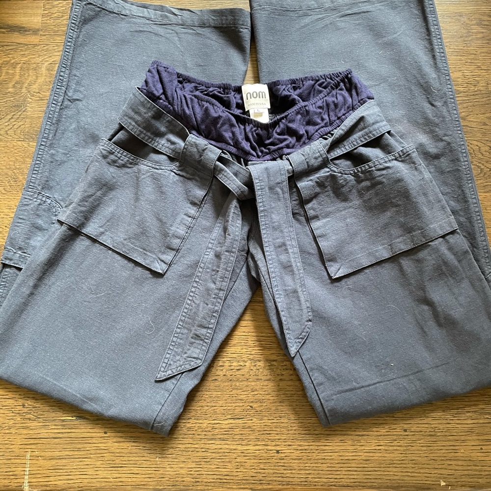 NOM blue wide leg pants